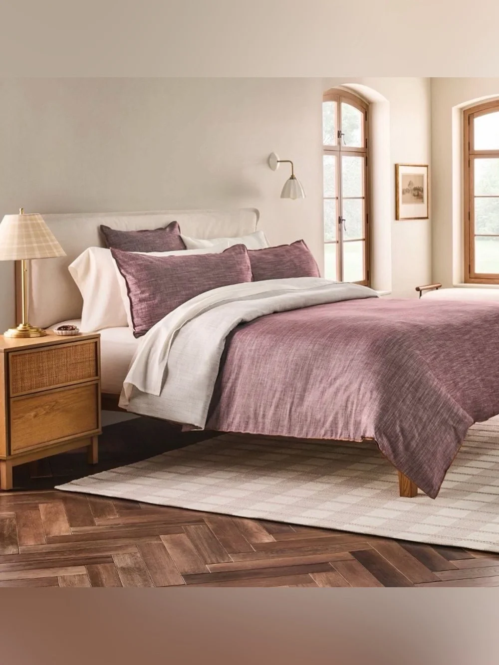 Reversible Mauve Duvet Cover Set Home Bedding. Hearth & Hand Magnolia x Target